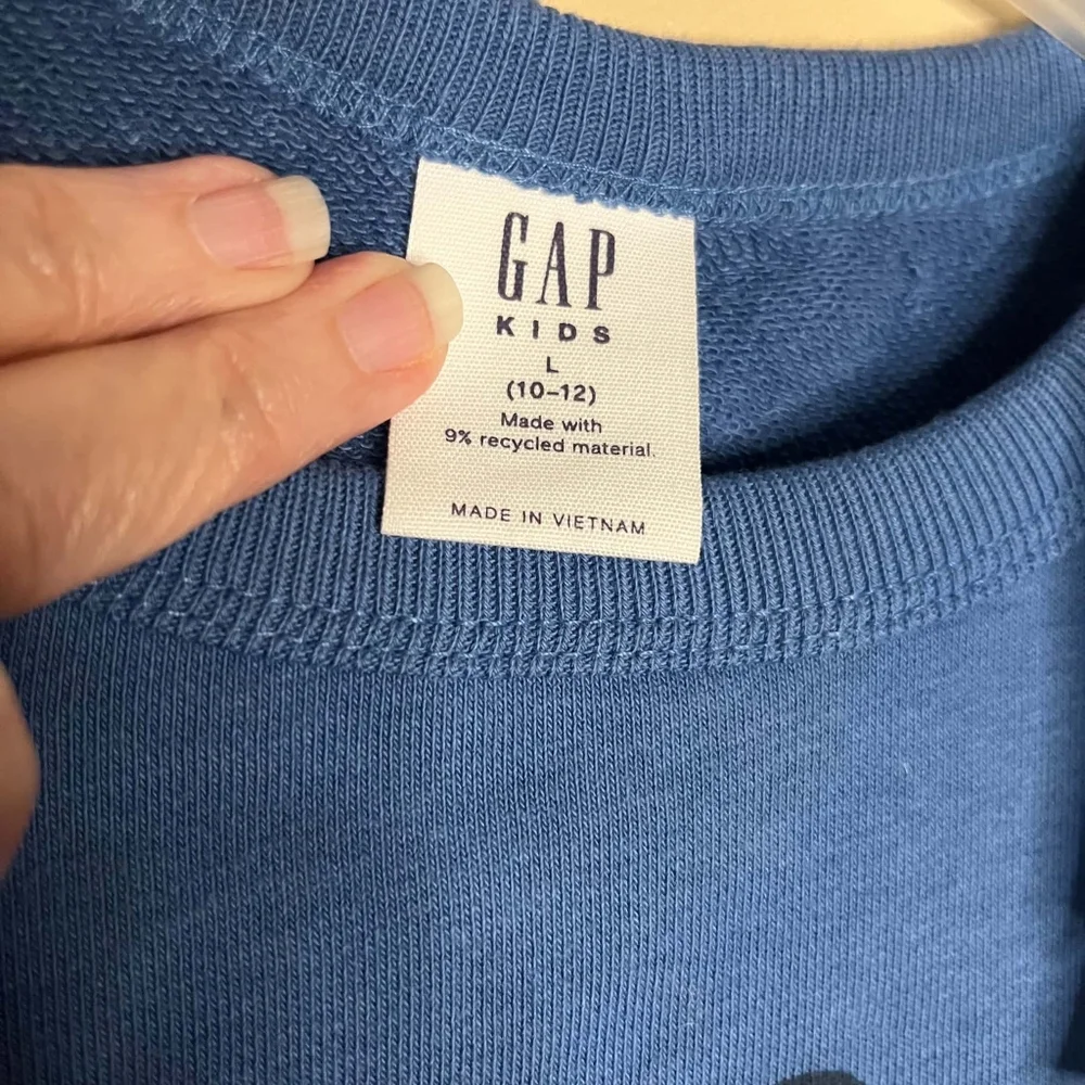Gap Blue Kids Large 10/12 Ram SF Athletic Department Sweatshirt